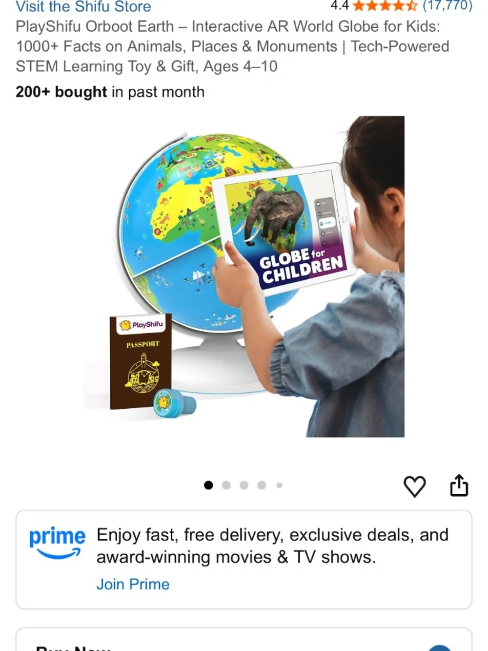 PlayShifu Orboot Earth Interactive AR Globe
